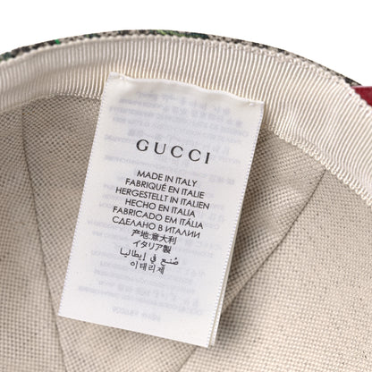 Gucci GG Supreme Flora Claudia Baseball Hat 55 XS Red 9 of 9