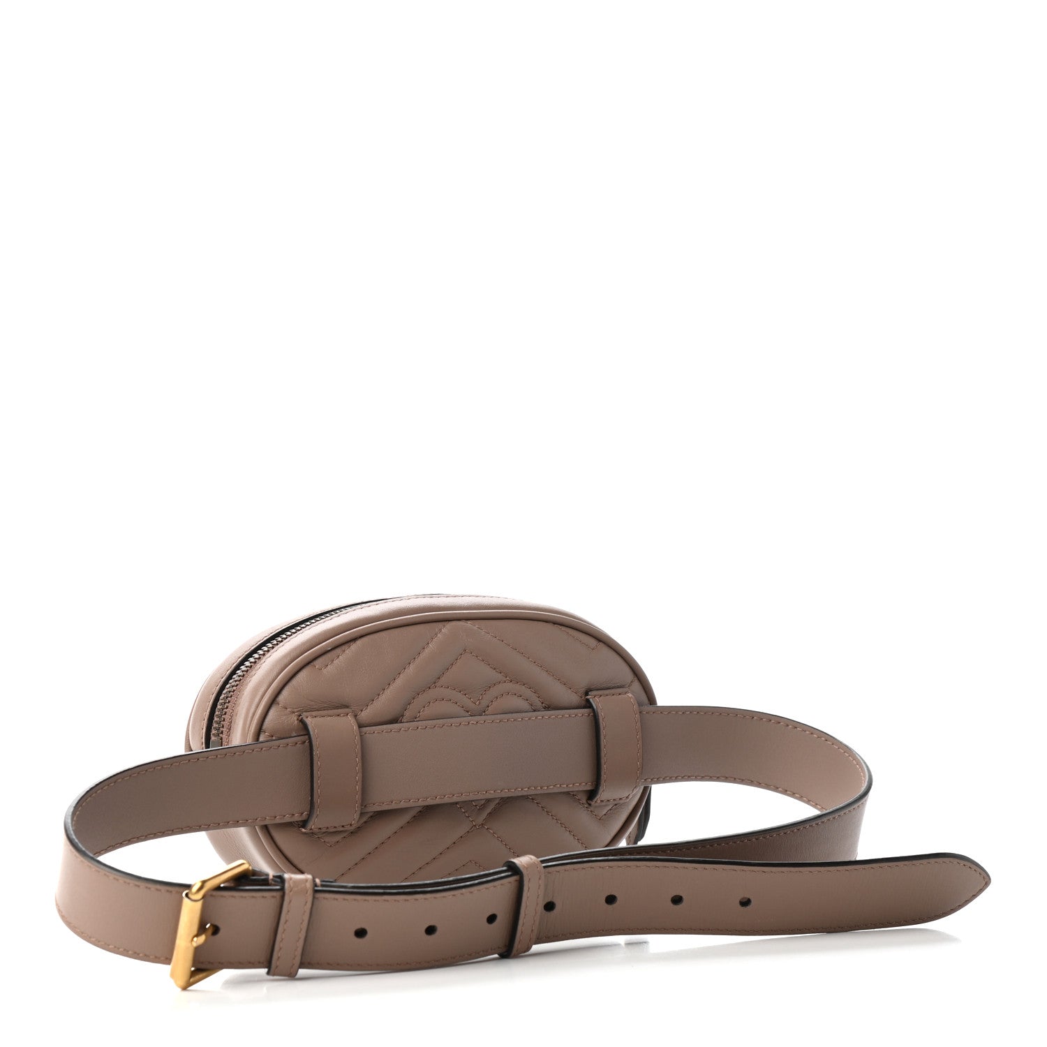 Gucci Calfskin Matelasse GG Marmont Belt Bag 85 34 Porcelain Rose 3 of 11