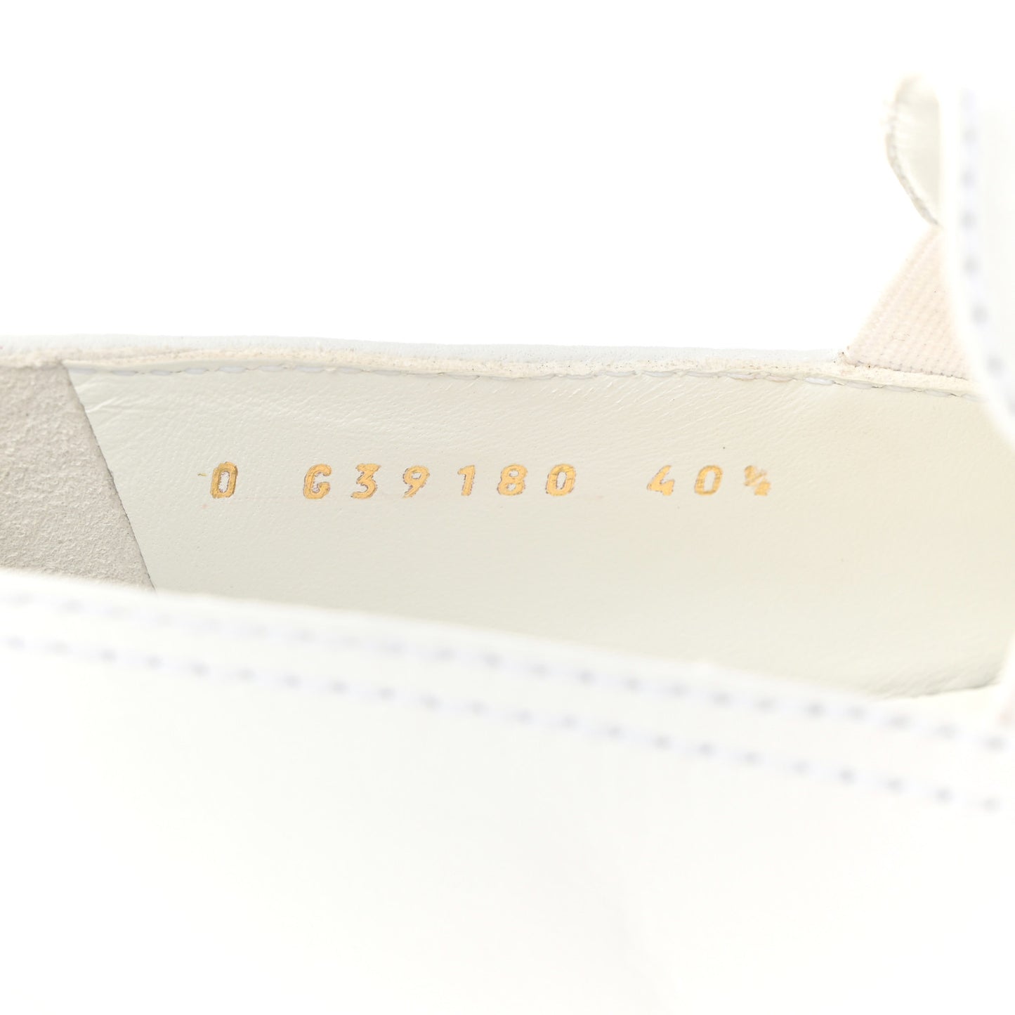 Lambskin Quilted Womens CC Stroll Sneakers 40.5 White