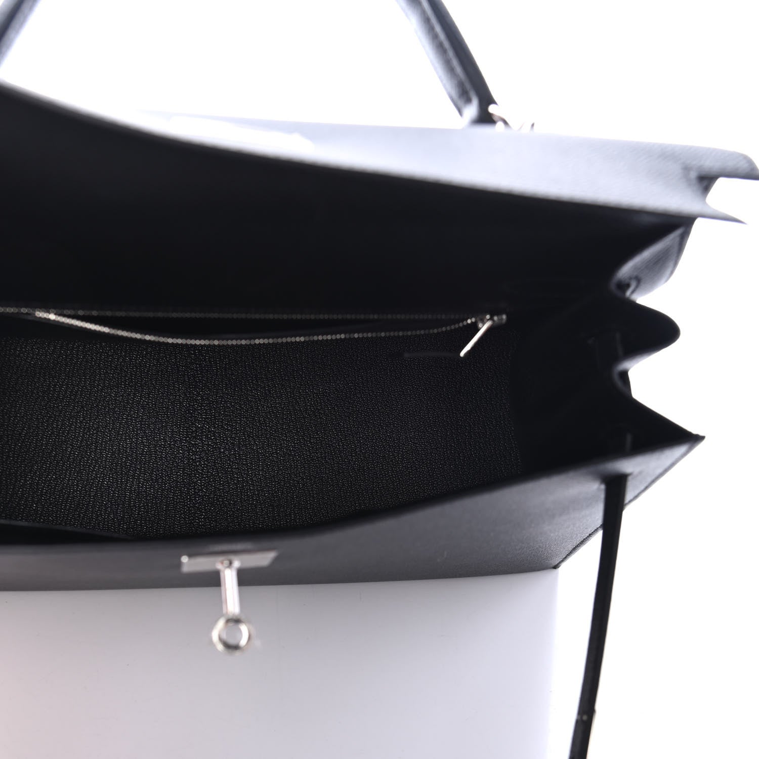 Hermes Epsom Kelly Sellier 32 Black 4 of 9