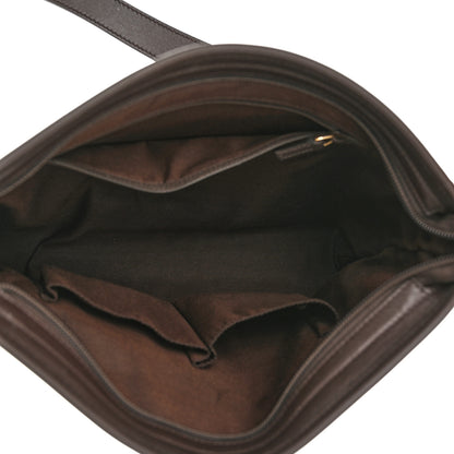 Gucci GG Plus Monogram Medium Flat Messenger Bag Dark Brown 5 of 11
