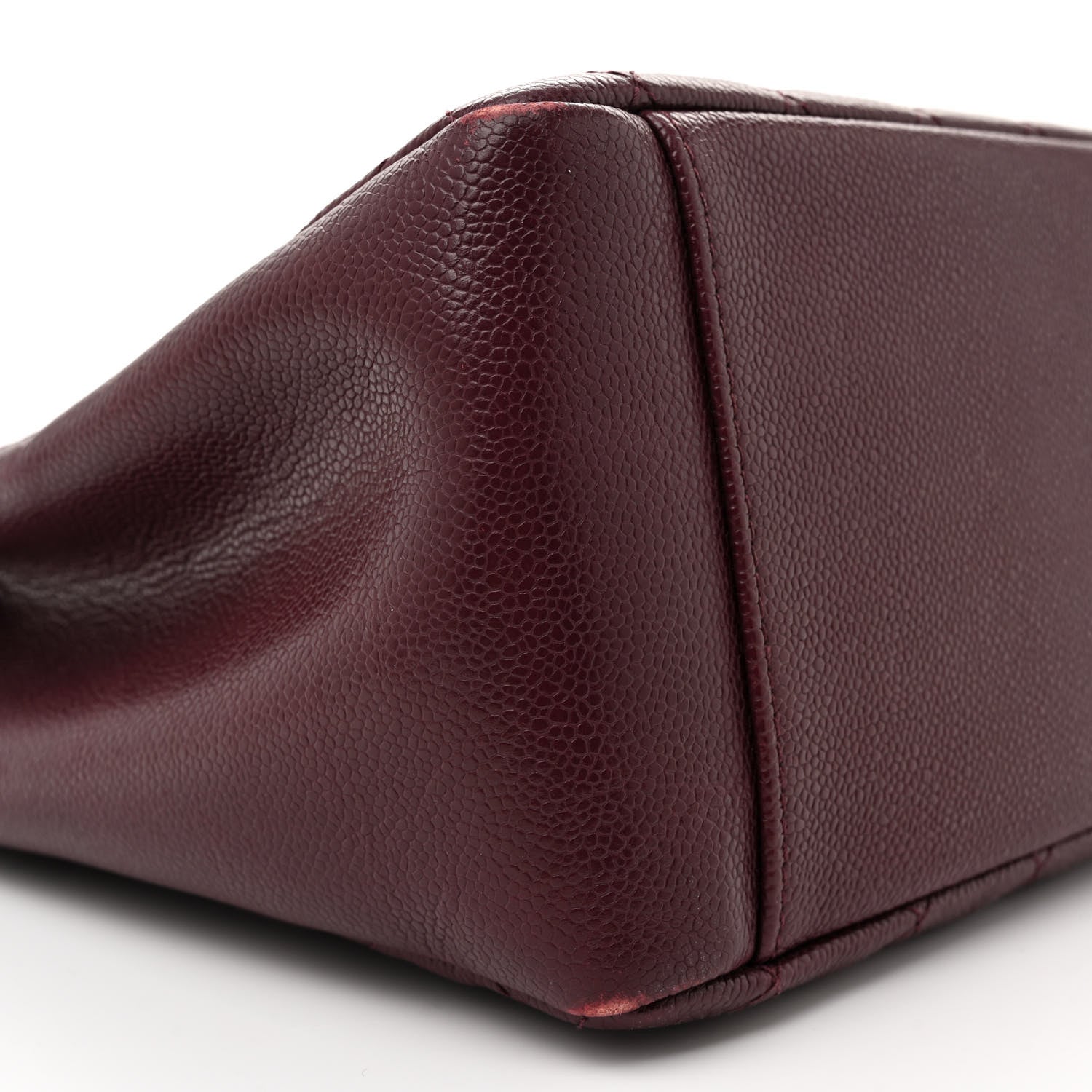 Chanel Caviar Quilted Grand Shopping Tote GST Dark Burgundy 9 of 14