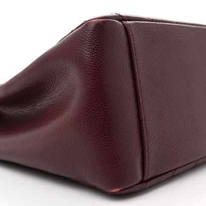Chanel Caviar Quilted Grand Shopping Tote GST Dark Burgundy 9 of 14