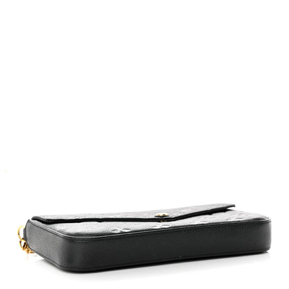 Louis Vuitton Empreinte Pochette Felicie Chain Wallet Black 4 of 15