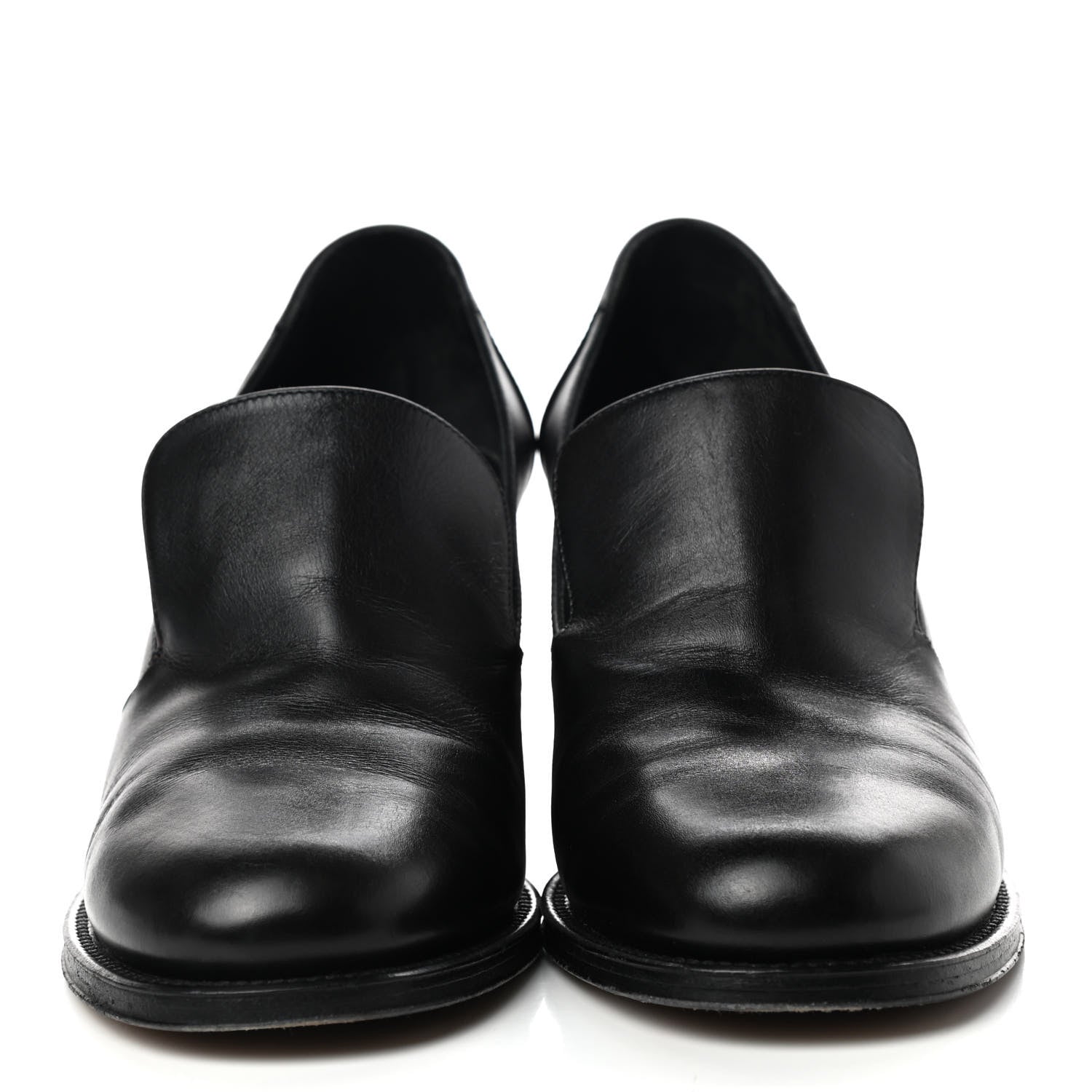 Chanel Glazed Calfskin CC Loafers 41 Black 2 of 8