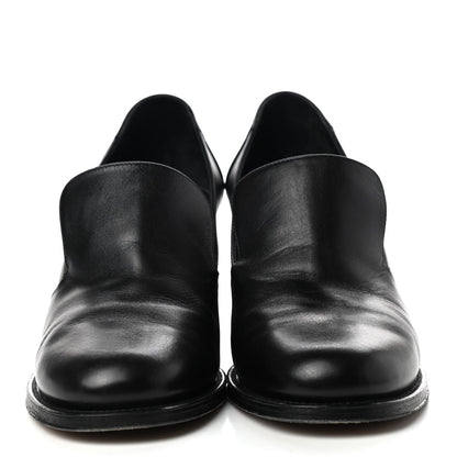 Chanel Glazed Calfskin CC Loafers 41 Black 2 of 8