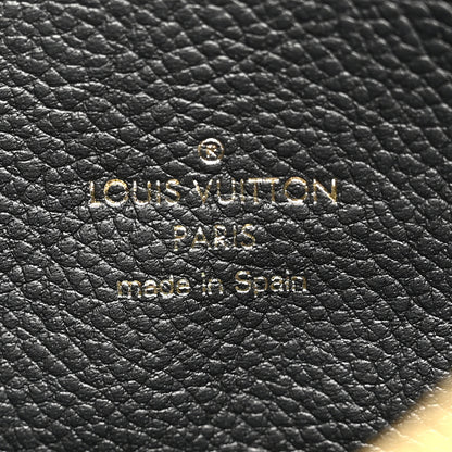 Louis Vuitton Empreinte Monogram Giant Double Zip Pochette Black Cream 7 of 11