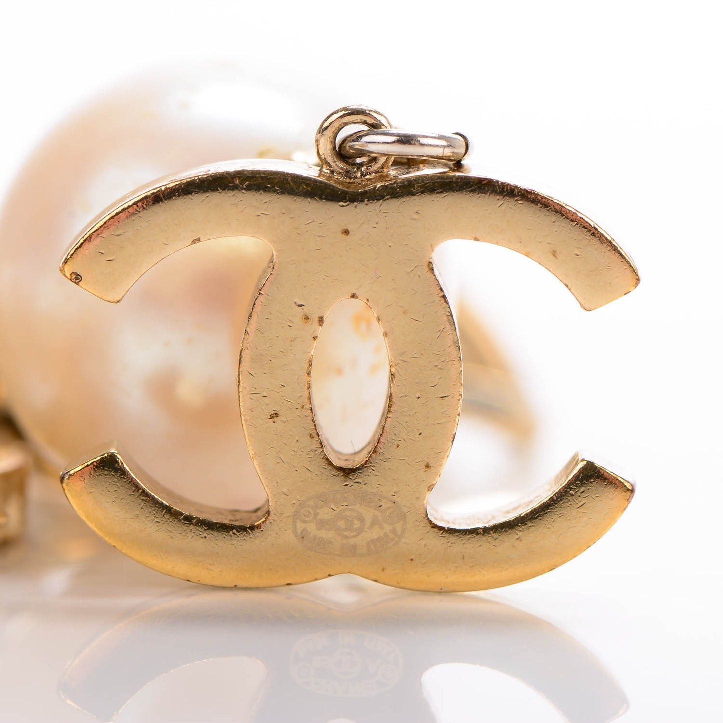 Pearl N°5 Chain CC Belt Gold