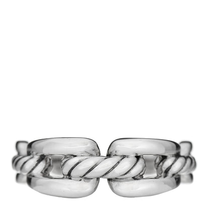 David Yurman Sterling Silver 8mm Wellesley Link Ring 57 8 1 of 5