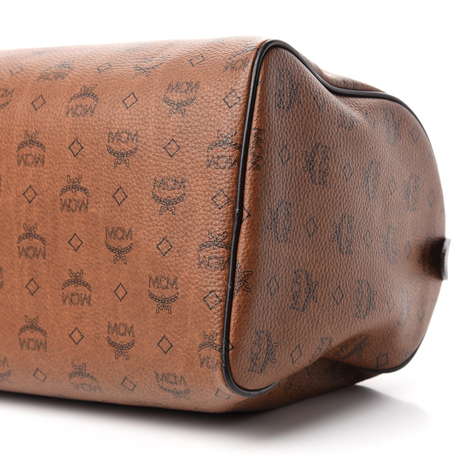 MCM Visetos Essential Duffle Bag Cognac 7 of 10