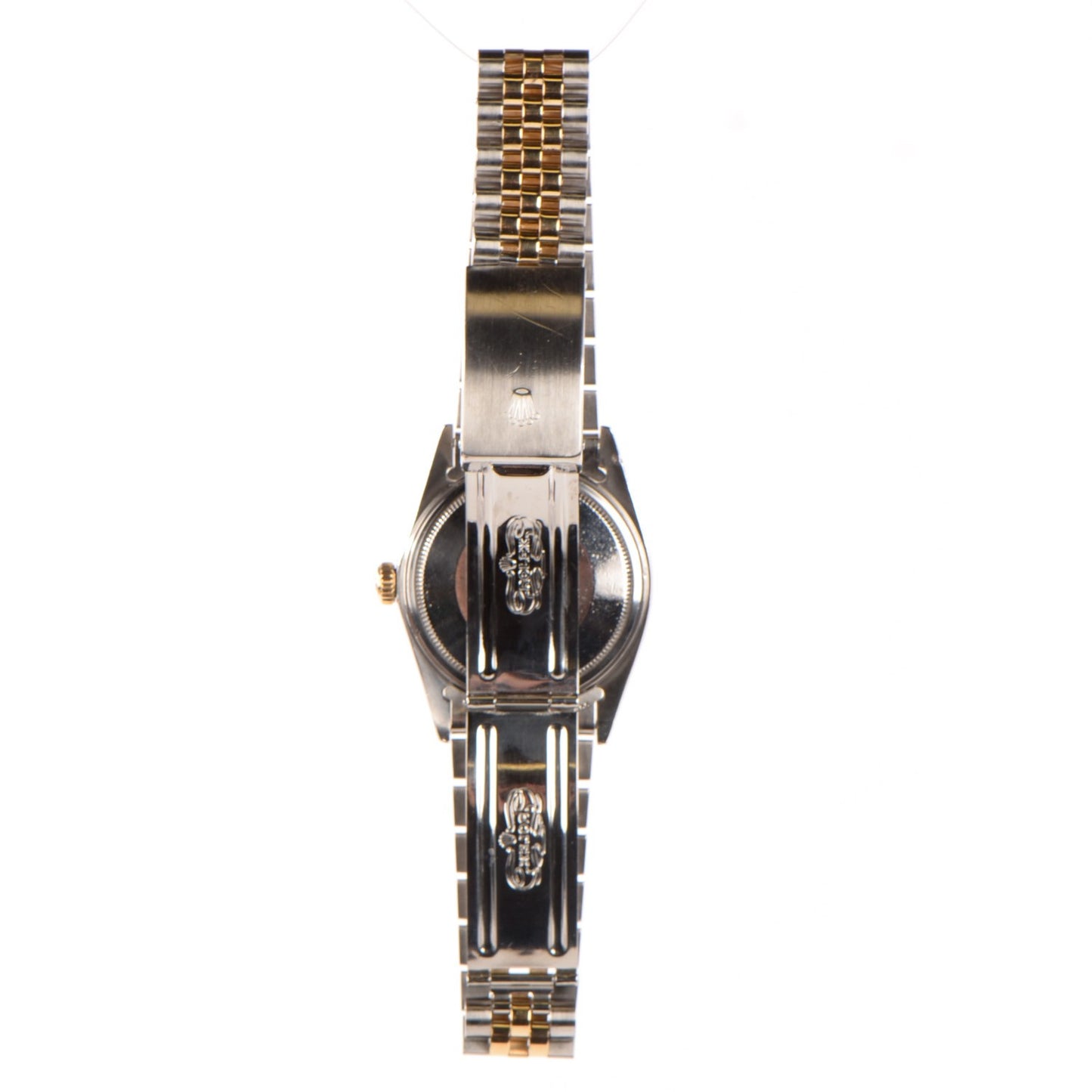 Stainless Steel 18K Yellow Gold 36mm Oyster Perpetual Datejust Watch Champagne 16203