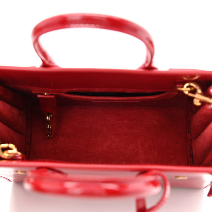 Saint Laurent Patent Nano Sac de Jour Red 5 of 10