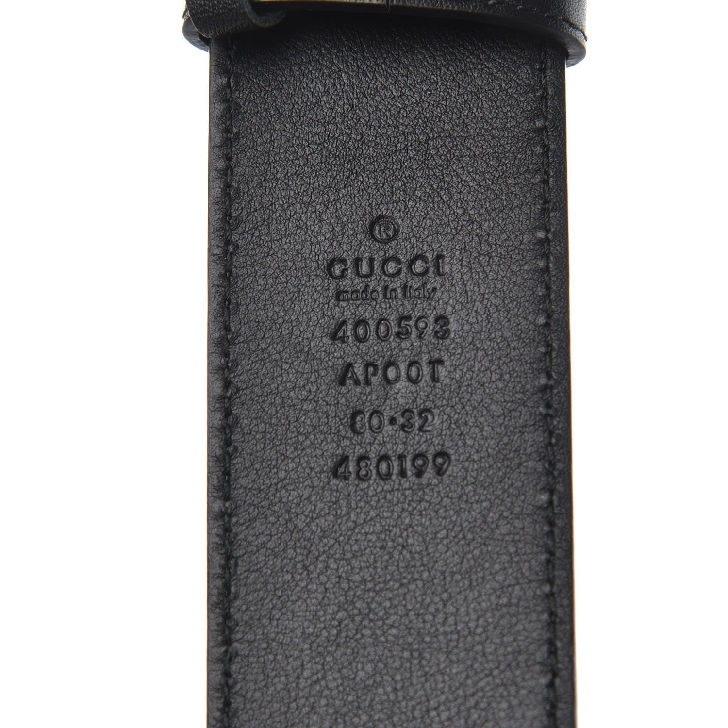 Gucci Calfskin Double G 40mm Belt 80 32 Black 6 of 6