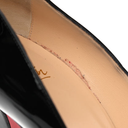 Christian Louboutin Patent Bianca 140 Pumps 39 Black 8 of 9