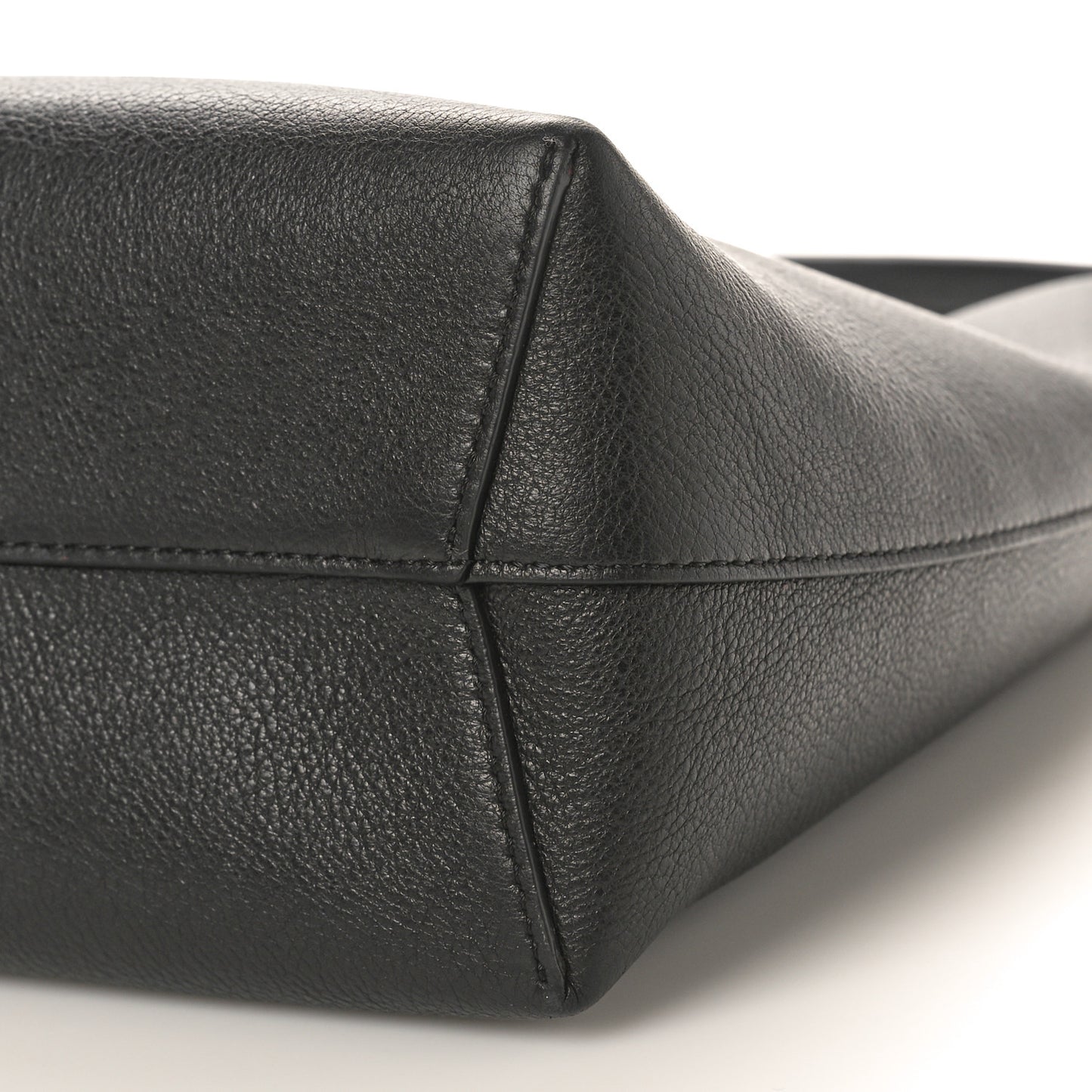 Calfskin Small Soft Candy Shoulder Bag Black