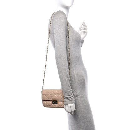 Christian Dior Lambskin Cannage Miss Dior Promenade Pouch Beige 2 of 17