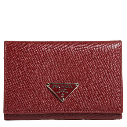 Prada Saffiano Card Holder Barolo 1 of 10