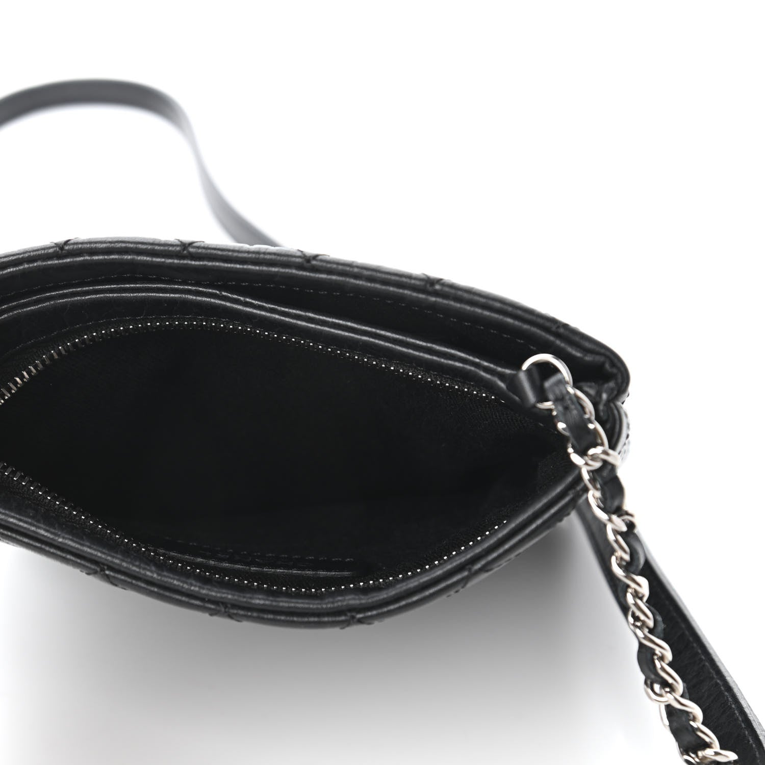Chanel Aged Calfskin Quilted Crossbody Bag Black 5 of 10