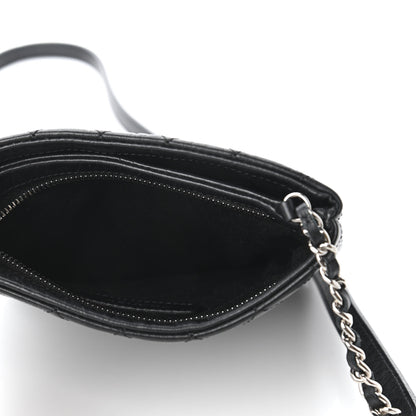 Chanel Aged Calfskin Quilted Crossbody Bag Black 5 of 10