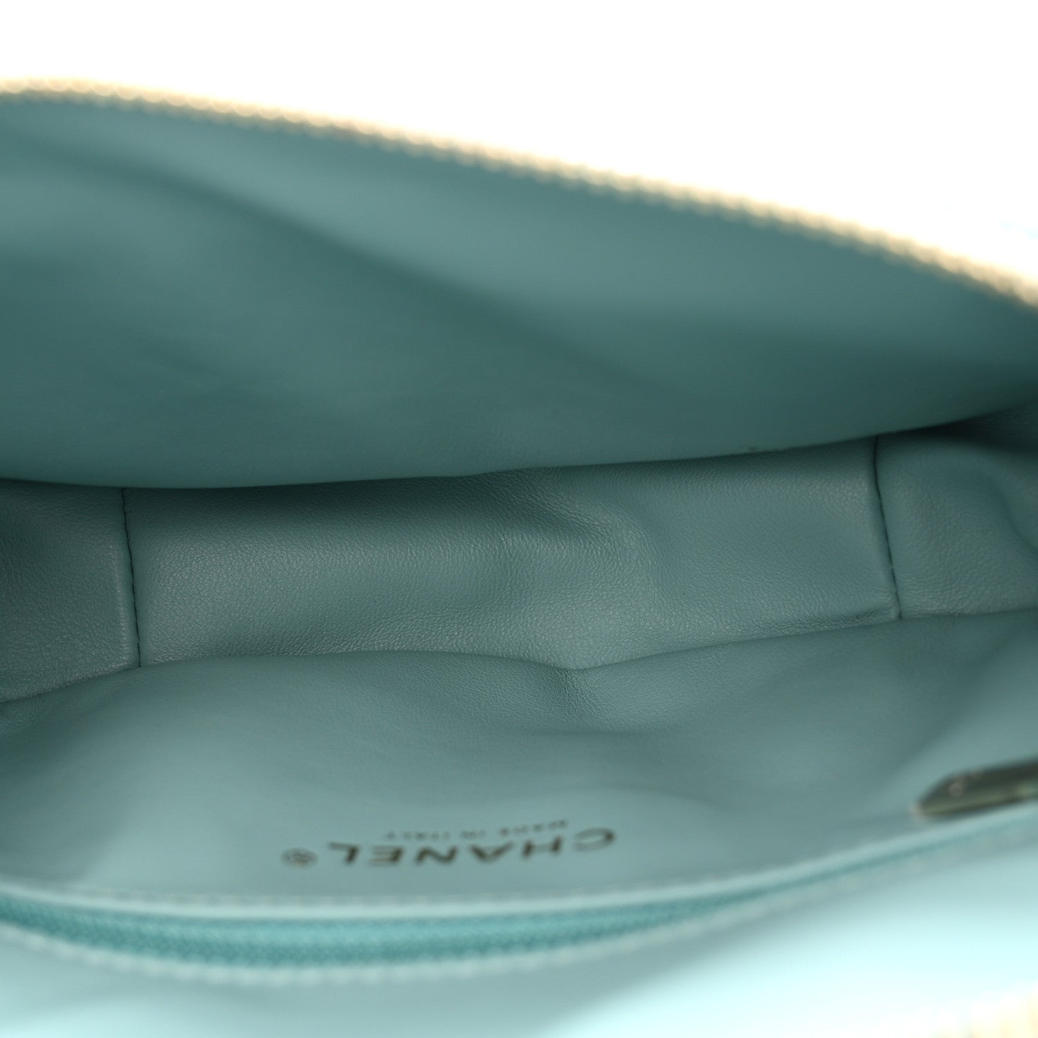 Chanel Caviar Quilted Filigree Waist Bag Light Blue 5 of 10