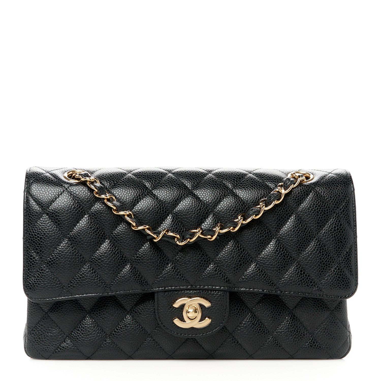 Chanel Caviar Quilted Medium Double Flap Black 1 of 11