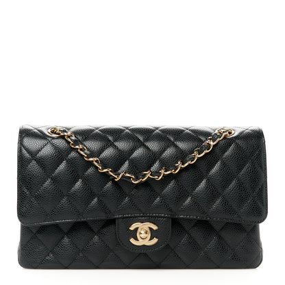 Chanel Caviar Quilted Medium Double Flap Black 1 of 11
