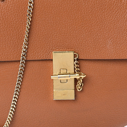 Chloe Grained Lambskin Drew Shoulder Bag Caramel 10 of 12