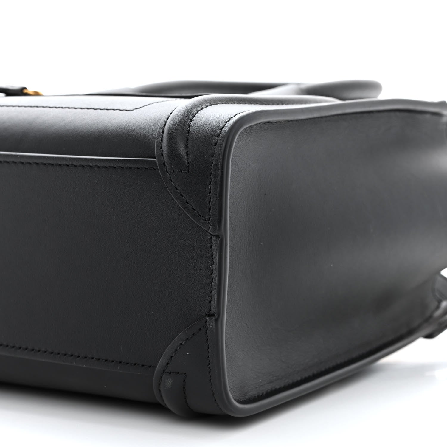 Celine Smooth Calfskin Nano Luggage Black 10 of 12