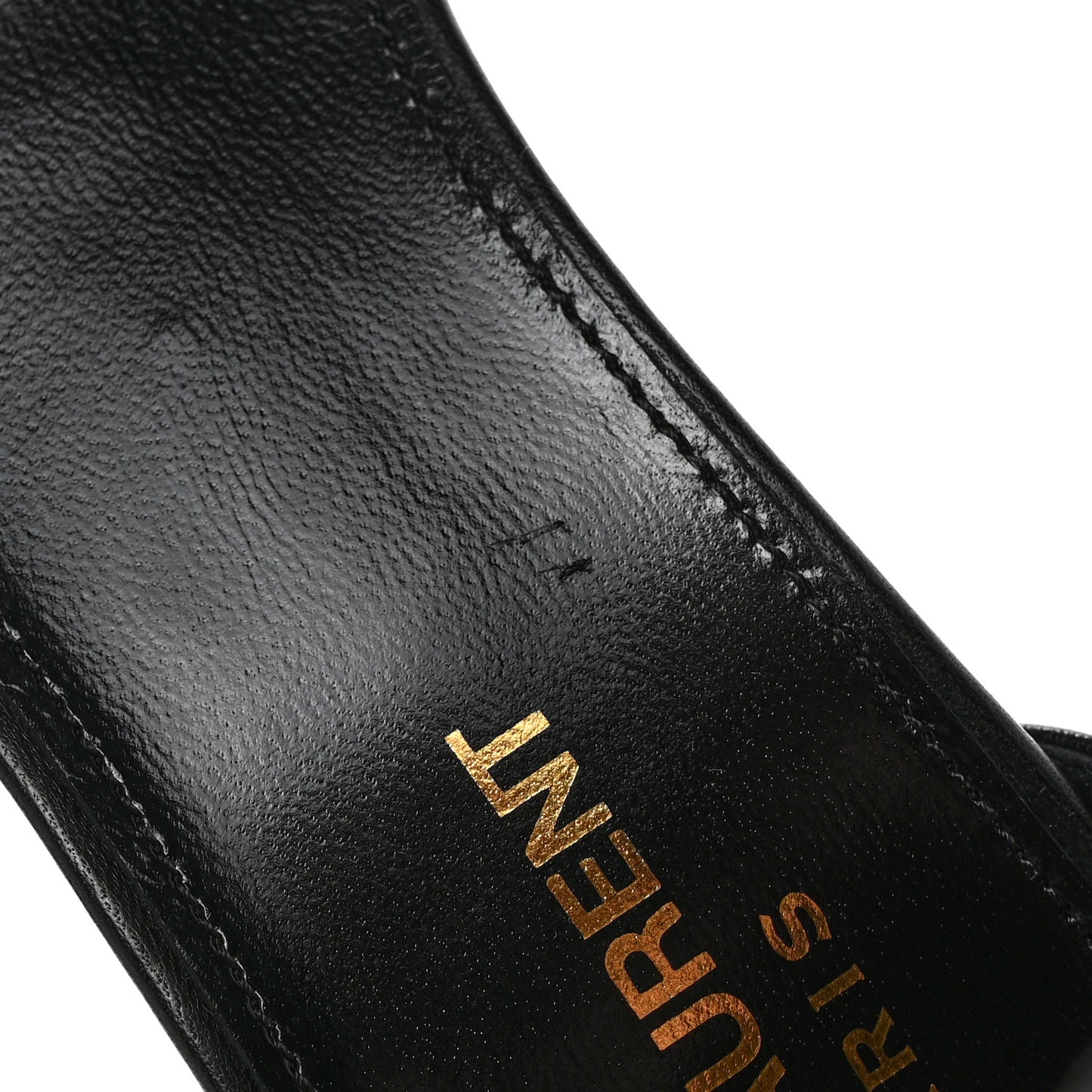 Patent Calfskin Opyum 110 Sandals 37.5 Black