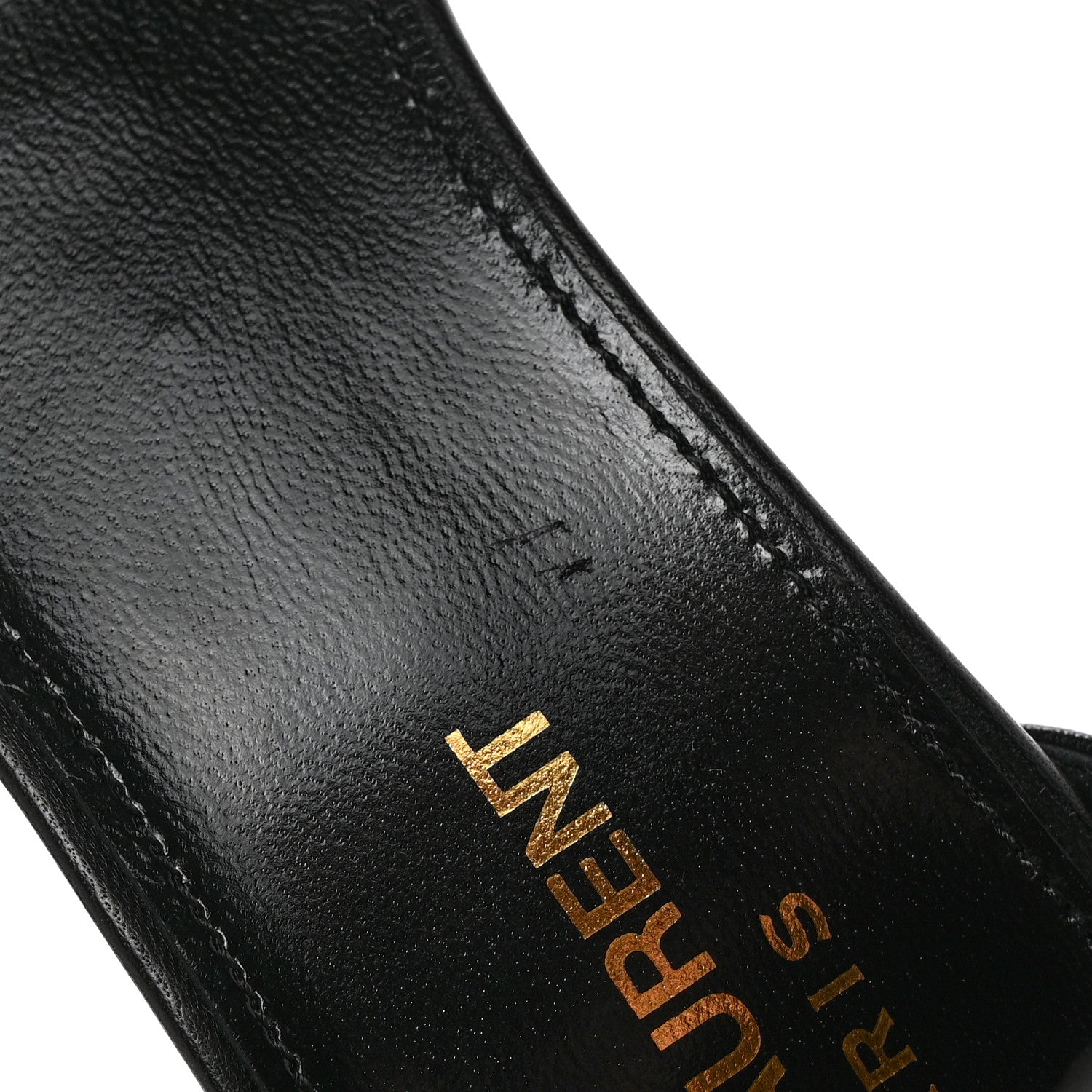 Saint Laurent Patent Calfskin Opyum 110 Sandals 37.5 Black 12 of 14
