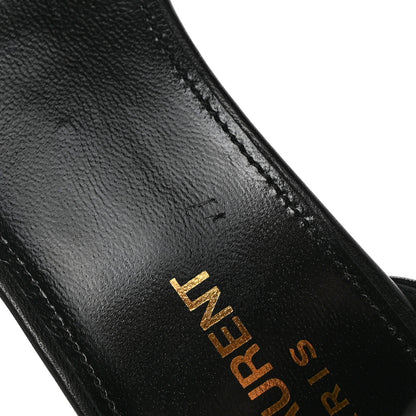 Saint Laurent Patent Calfskin Opyum 110 Sandals 37.5 Black 12 of 14