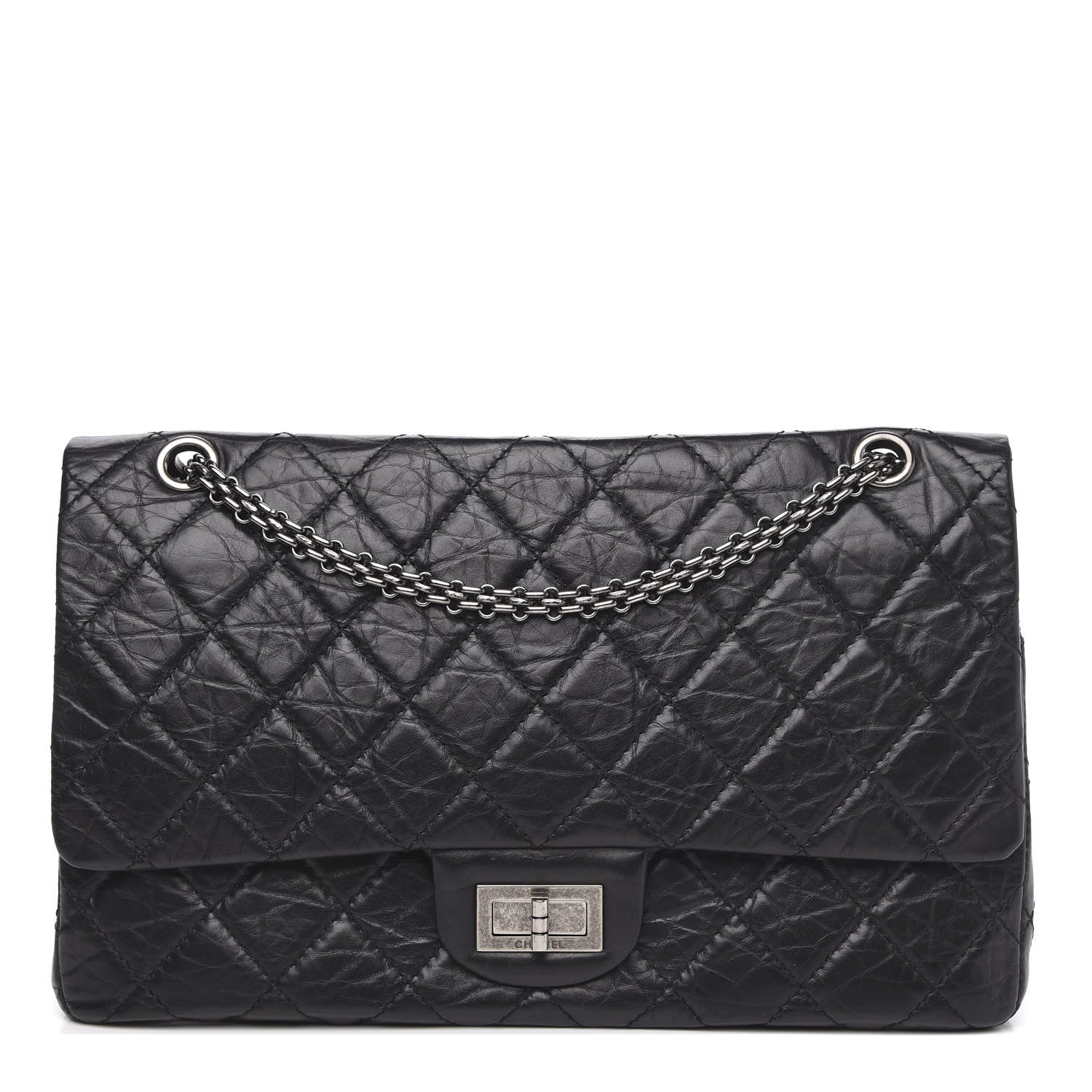 Chanel Aged Calfskin Quilted 2.55 Reissue 227 Flap Black 1 of 12