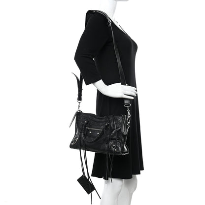 Balenciaga Agneau Classic Silver Hardware S City Black 2 of 9