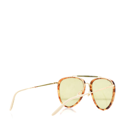 Gucci Aviator Sunglasses GG0672S Havana Gold Green 4 of 8