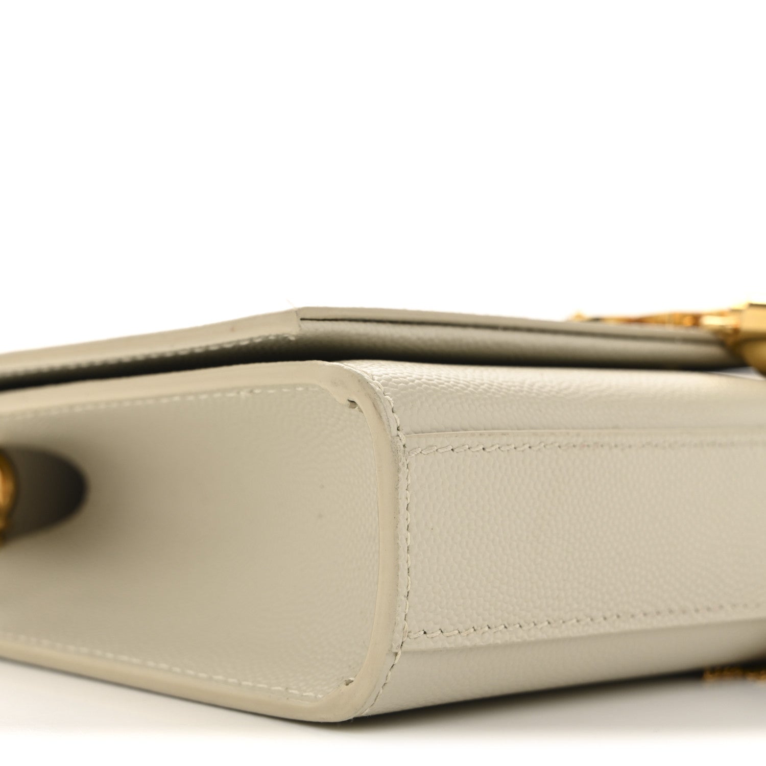 Saint Laurent Grain De Poudre Small Classic Monogram Kate Tassel Satchel Blanc Vintage 9 of 11