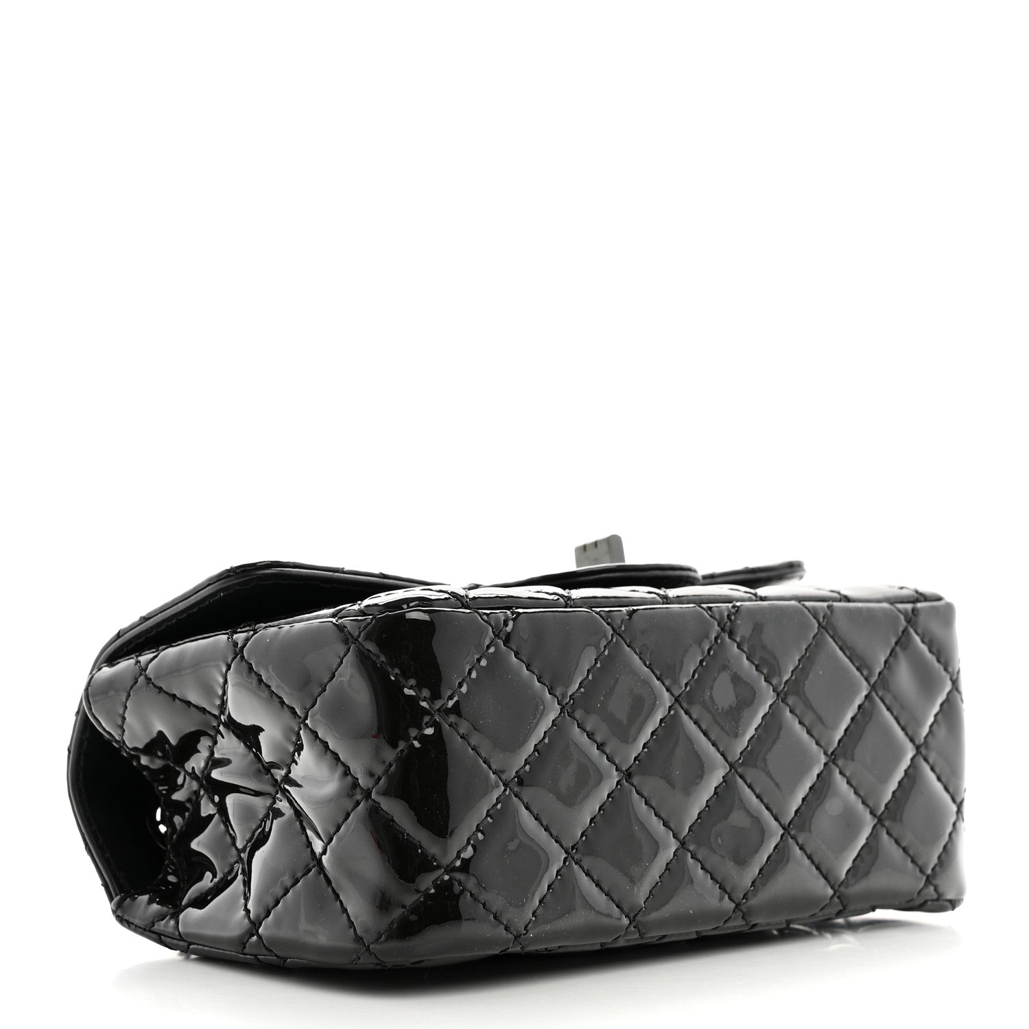 Chanel Patent Calfskin Quilted 2.55 Reissue Mini Flap So Black 4 of 10