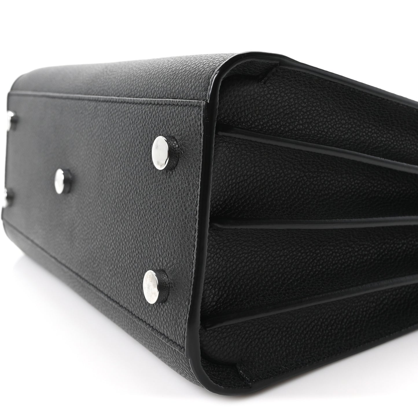 Grained Calfskin Baby Sac De Jour Black