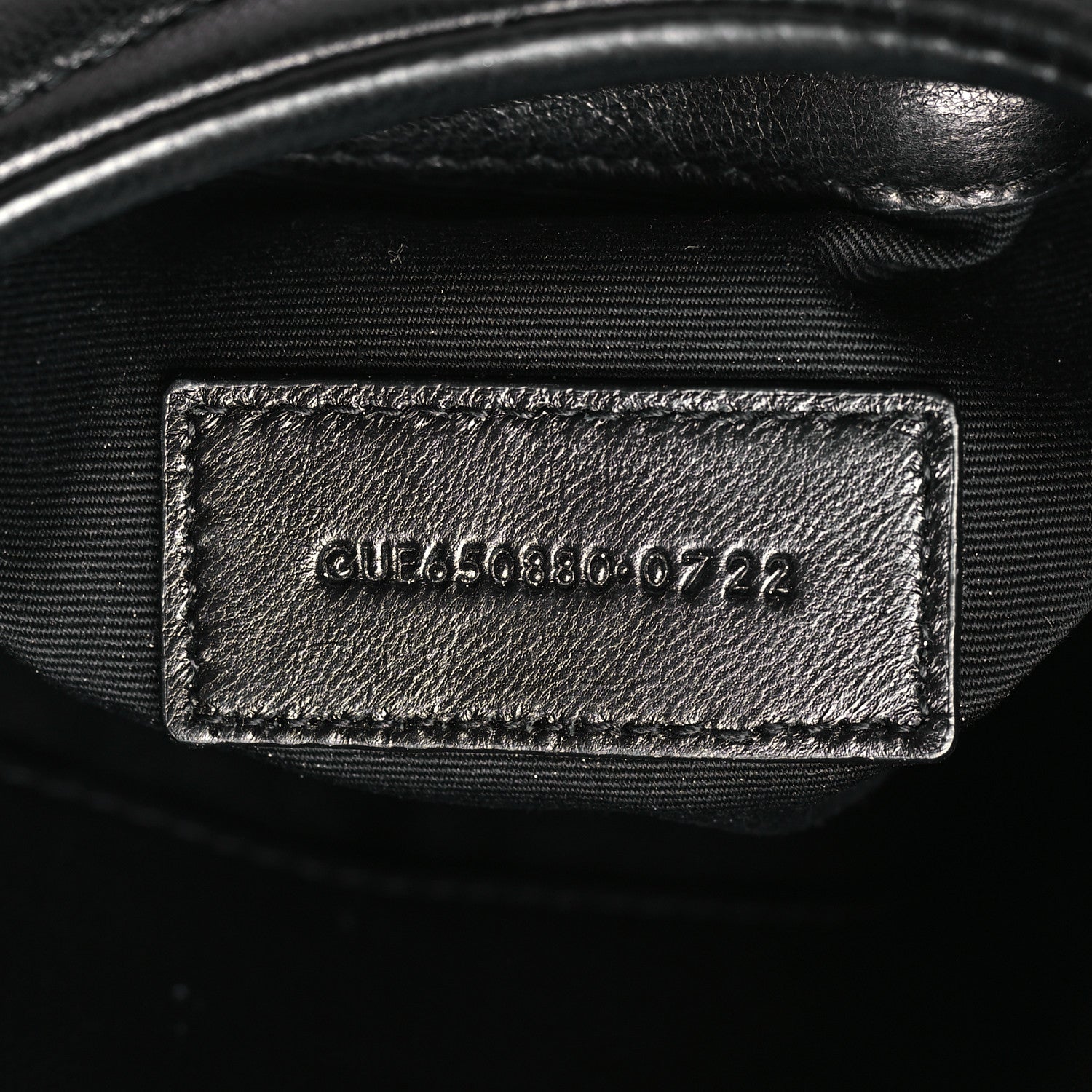 Saint Laurent Lambskin Monogram Loulou Puffer Pouch Clutch Black 7 of 8