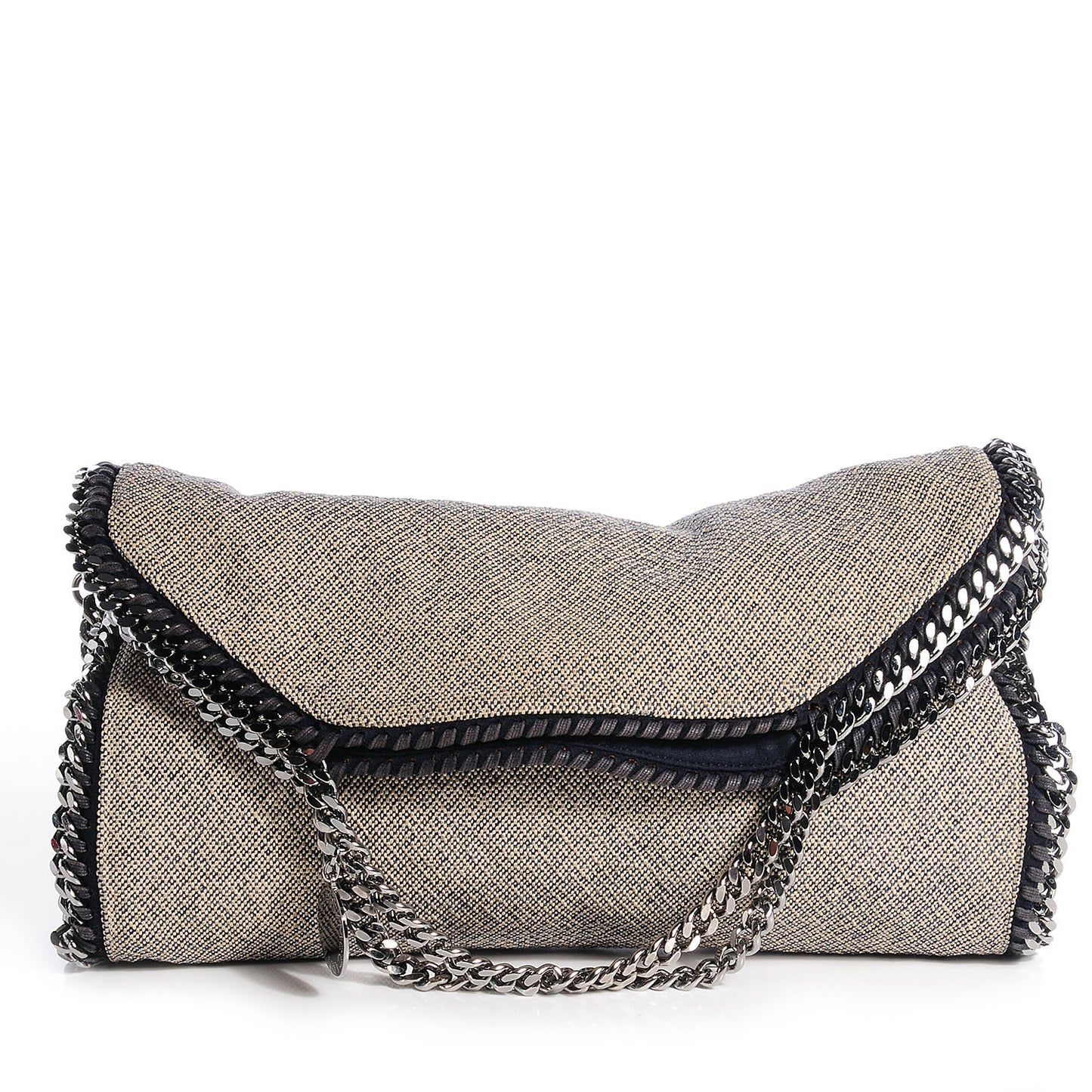 Denim Rockstud Mini Frame Bag Black