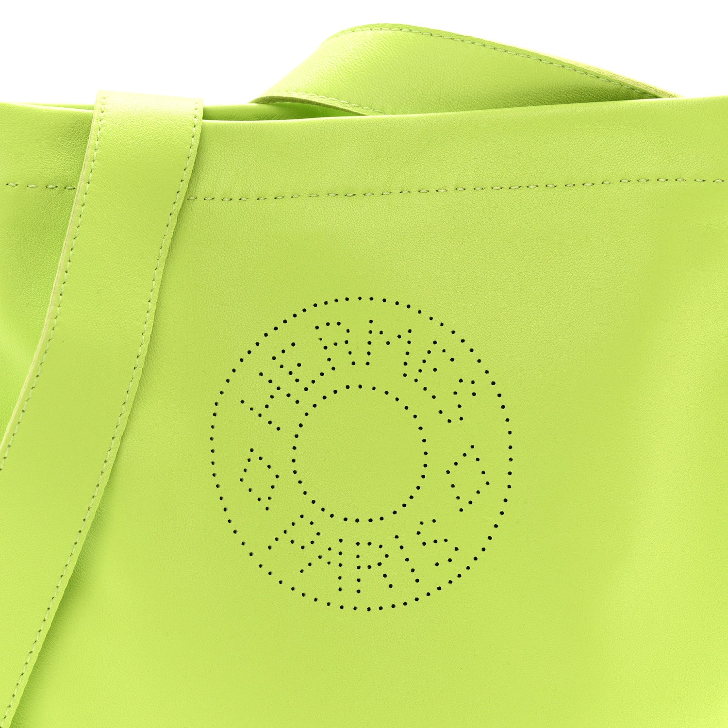 Hermes Lambskin Clou De Selle Pouch Kiwi 8 of 11