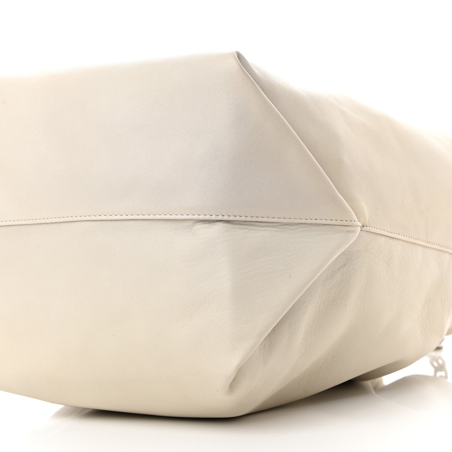 Saint Laurent Lambskin Teddy Drawstring Bag Crema Soft 11 of 13