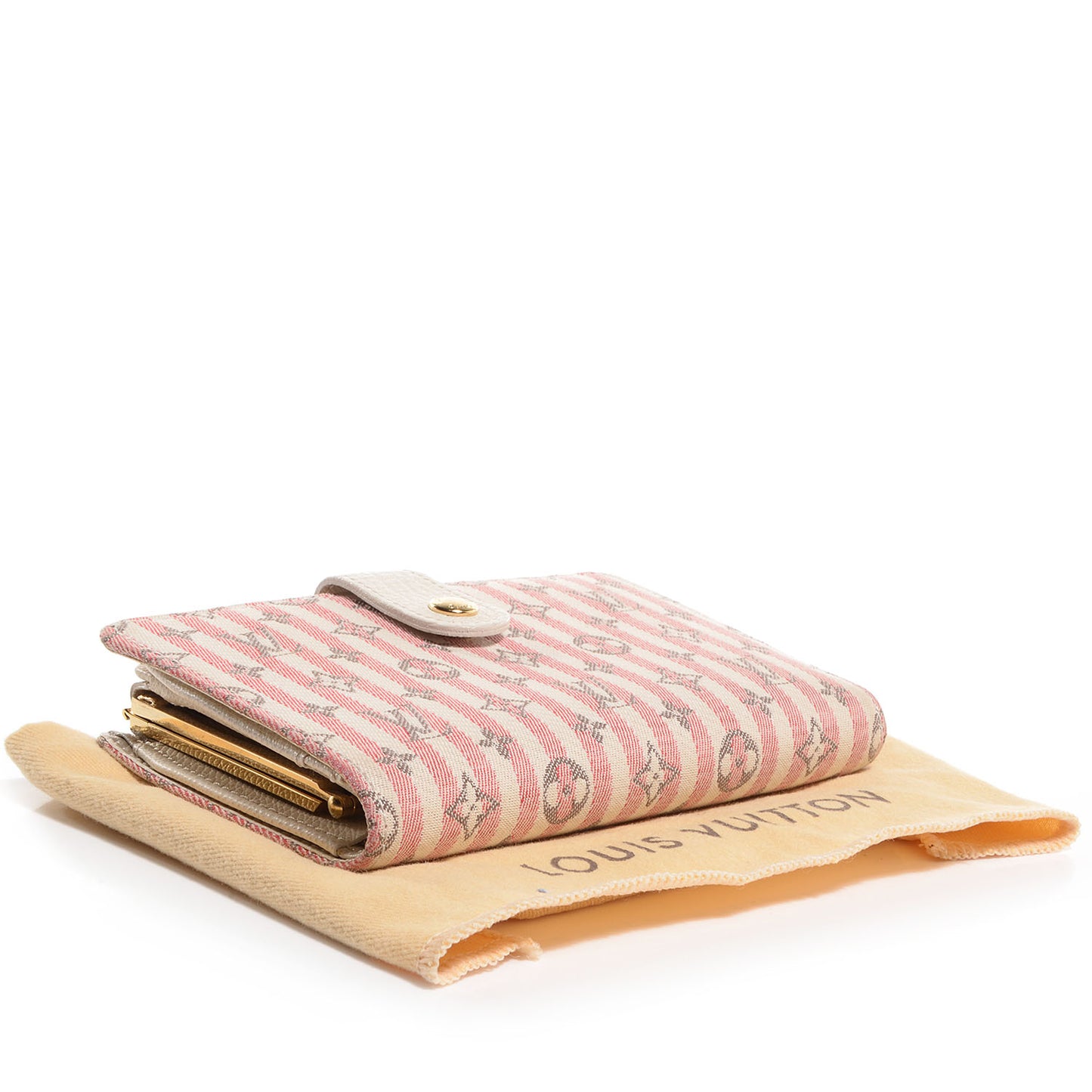 Mini Lin Croisette French Purse Wallet Rouge