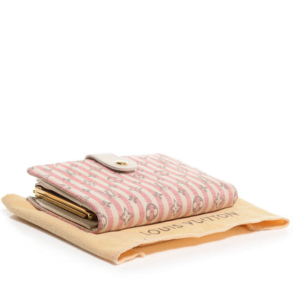 Louis Vuitton Mini Lin Croisette French Purse Wallet Rouge 4 of 7