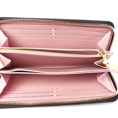 Louis Vuitton Damier Ebene Zippy Wallet Rose Ballerine 5 of 12