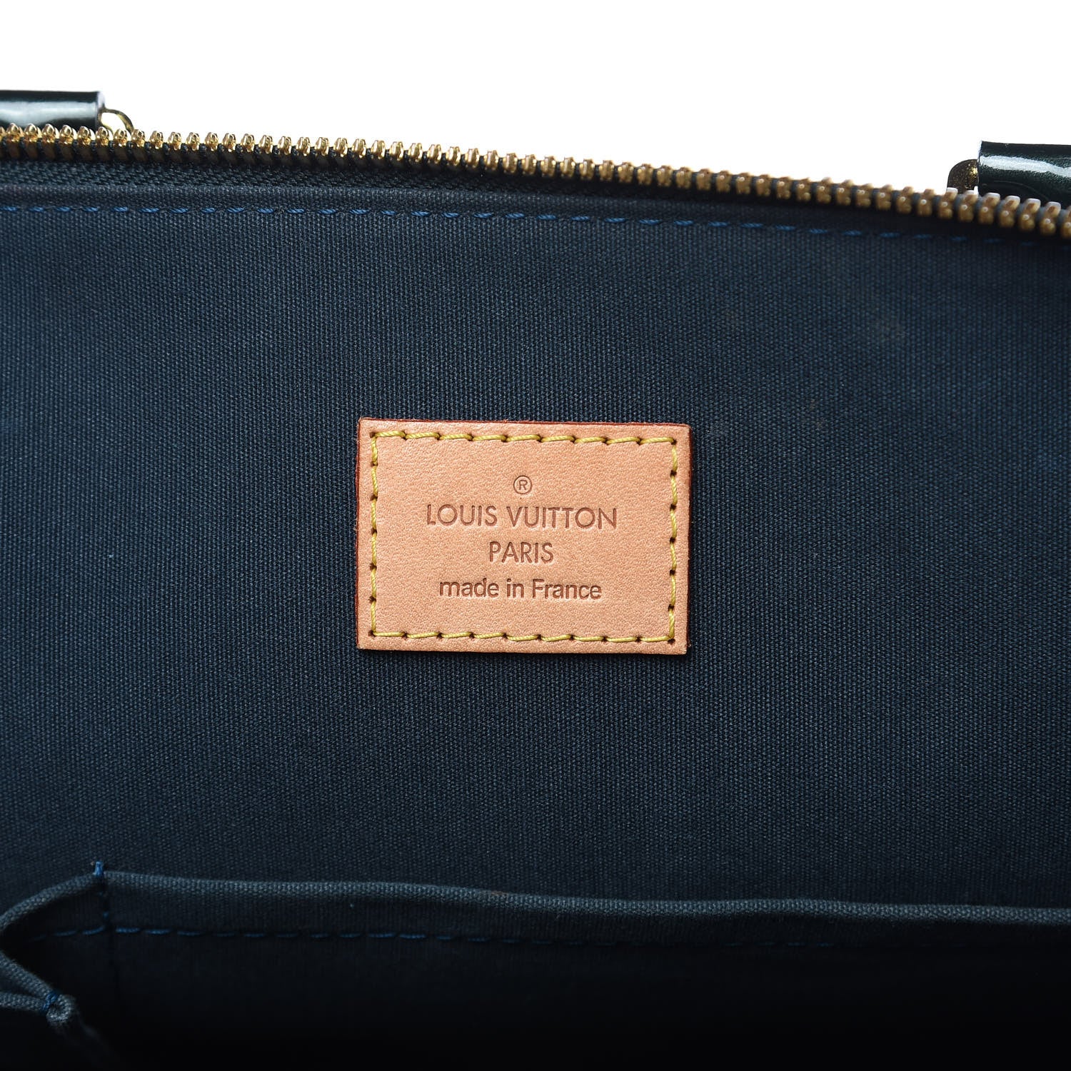 Louis Vuitton Vernis Alma GM Blue Nuit 6 of 14