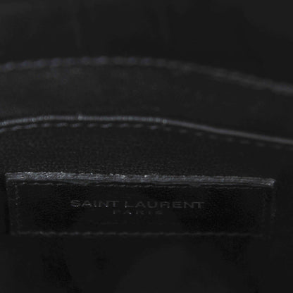 Saint Laurent Calfskin Crocodile Embossed Nano Sac De Jour Black 6 of 6