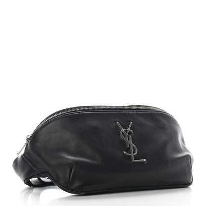 Saint Laurent Calfskin Monogram Belt Bag Black 4 of 8