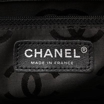 Chanel Calfskin Quilted Large Cambon Bowler Beige Black 6 of 10