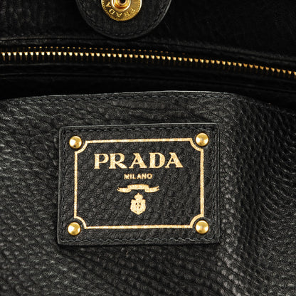Prada Vitello Daino Tote Nero Black 6 of 8