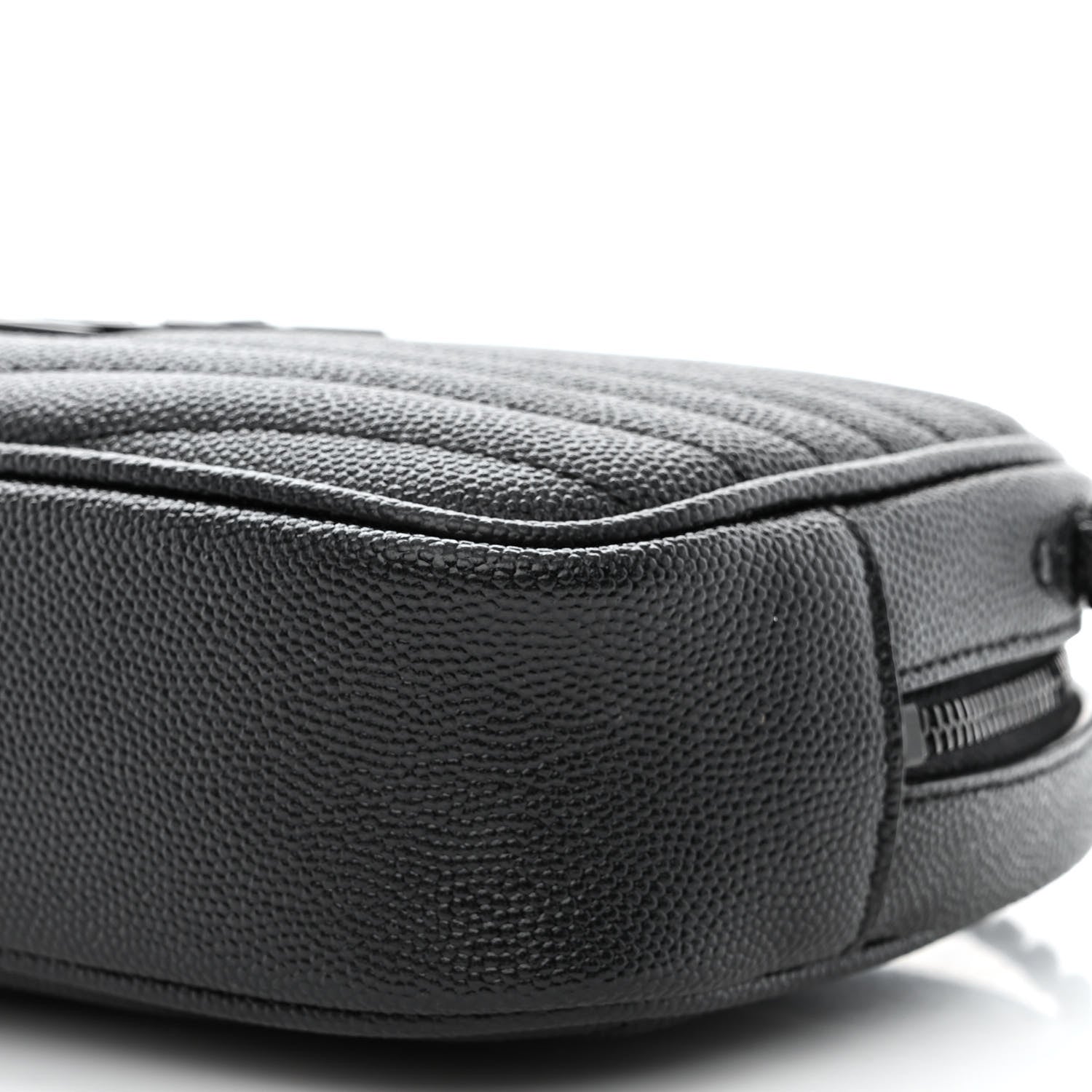 Saint Laurent Grain De Poudre Matelasse Monogram Mini Lou Camera Bag Black 10 of 10